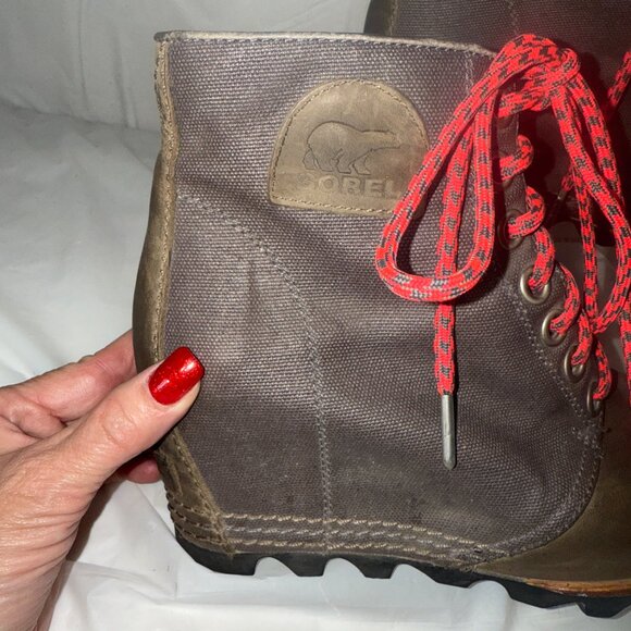 Sorel Women's PDX Grey Brown Hidden Wedge Bootie Size US 8.5 - Picture 10 of 14